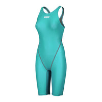 Arena Women's Open-Back Powerskin ST NEXT Kneeskin - Aquamarine