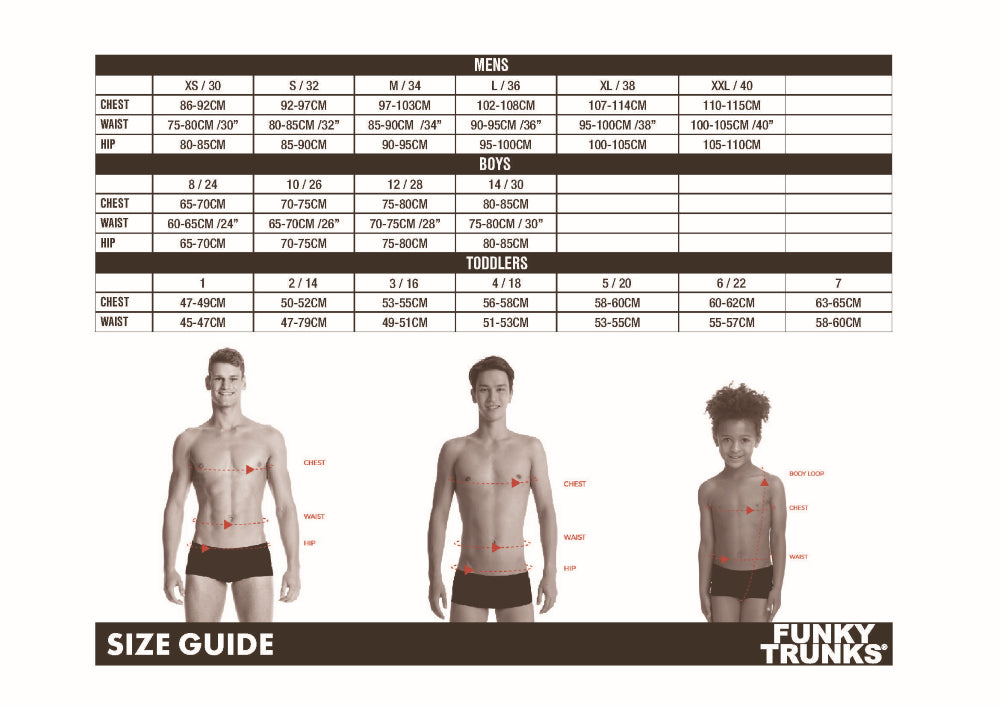 FUNKY Classic Brief - Men's Training Swimwear - Blue Bars