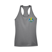 Pickleball Boucherville - Camisole performance pour femmes - Gris graphite - Version dos vide