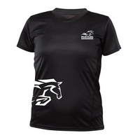 Short Sleeve Technical Sweater - Lady - Black