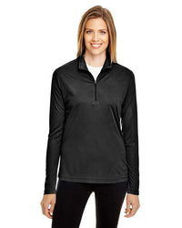 Women's Quarter Zip Performance Top - Black