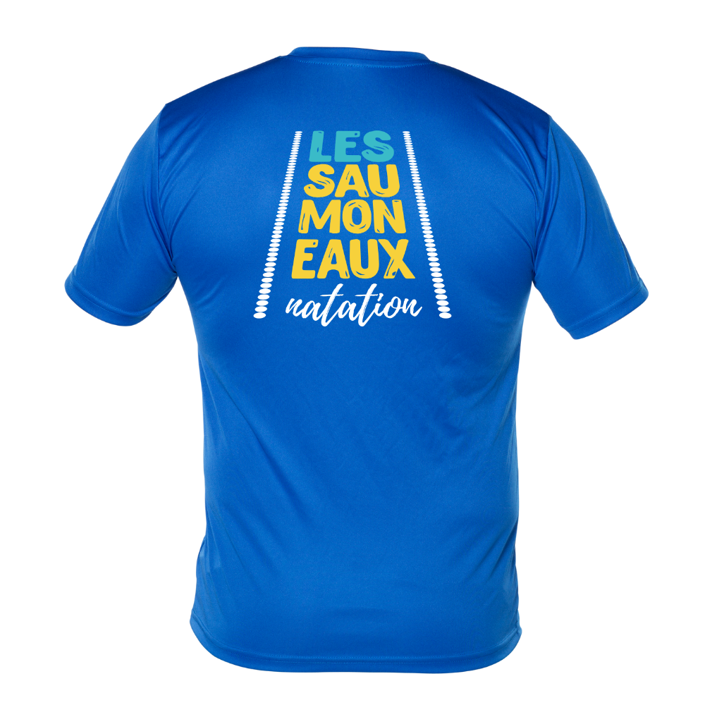Saumoneaux - Chandail technique à manches courtes - Homme - Royal