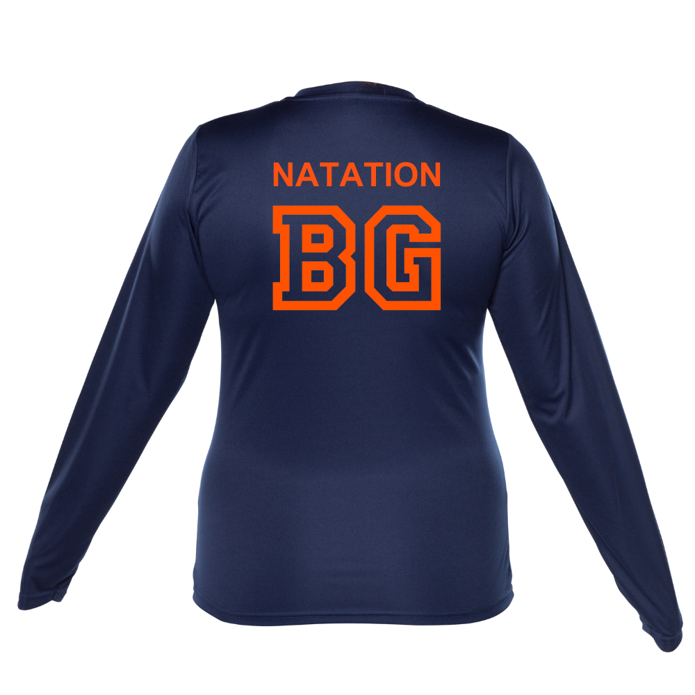 Barracudas - Chandail technique, à manches longues - Féminin - Marine