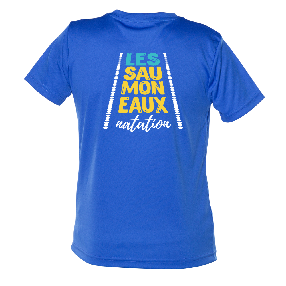 Saumoneaux - Chandail technique à manches courtes - Enfant - Royal