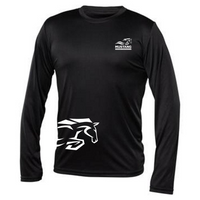 Technical sweater, long-sleeved - Men - black