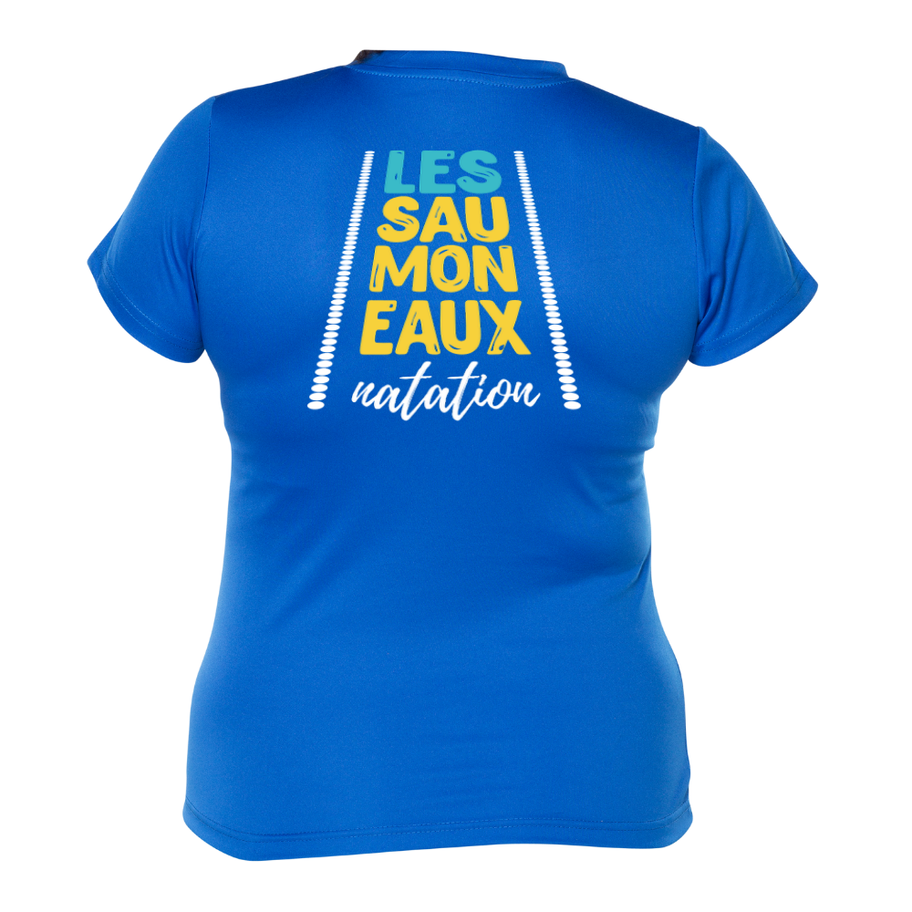 Saumoneaux - Chandail technique à manches courtes - Féminin - Royal
