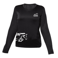 Technical Sweater, Long Sleeve - Lady - Black