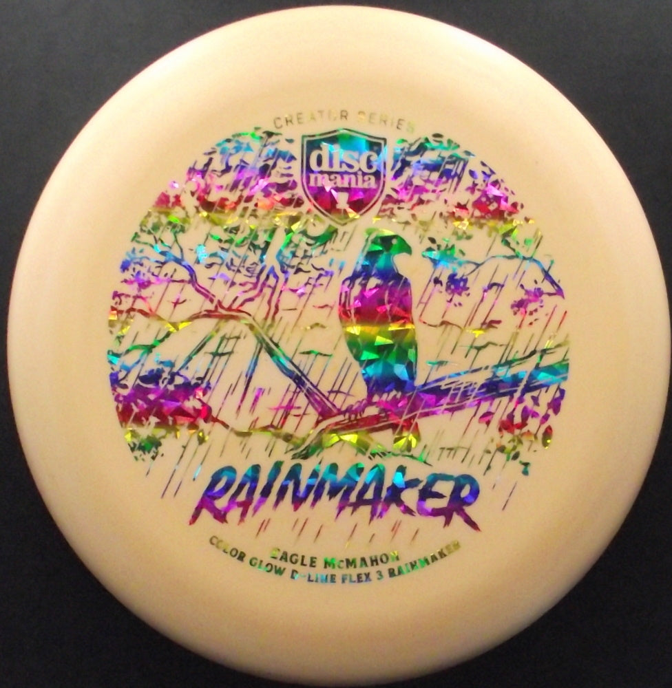 Discmania – RAINMAKER Glow D-Line Flex 3 - Eagle McMahon Creator Series - Putter Discgolf