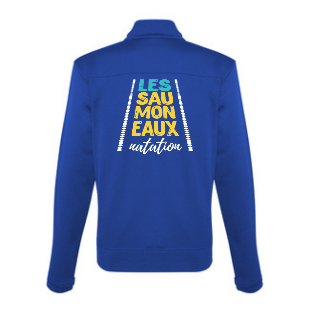 Saumoneaux - Veste sportive avec fermeture éclair - Coupe régulière - Royal