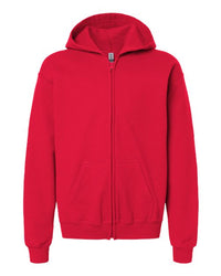 Veste molleton à capuchon avec zip - Juvénile - Rouge