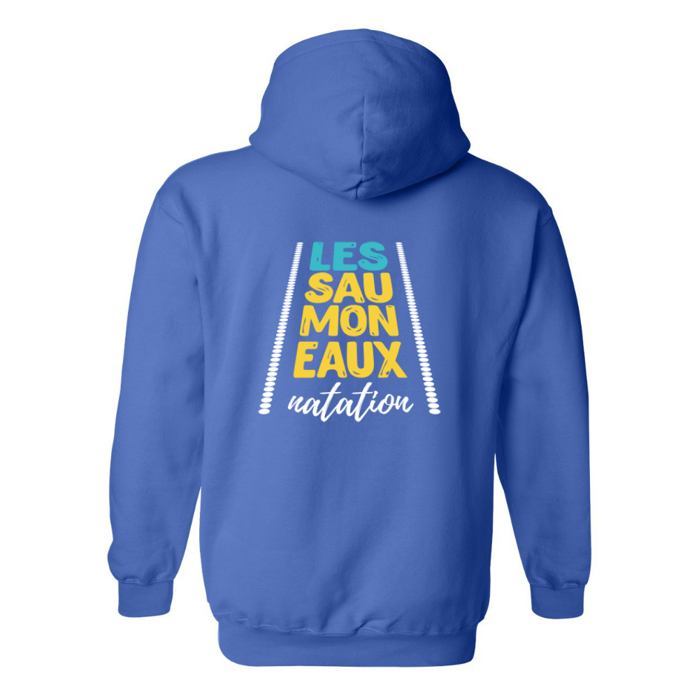 Saumoneaux - Chandail molleton à capuchon (Kangourou/Hoodie) - Adulte - Royal