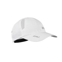2XU - RUN CAP - Casquette légère - Taille régulière - Blanc