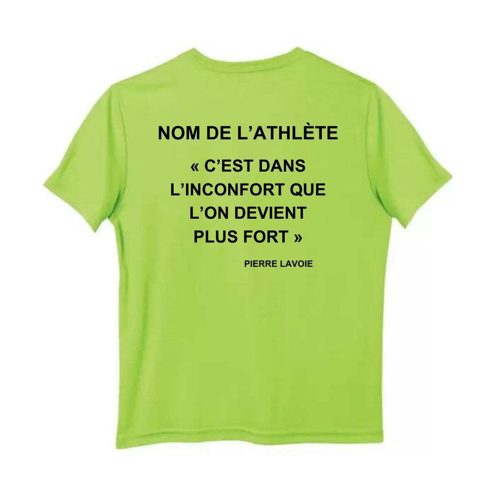 CNSF - Chandail technique à manches courtes - Enfant - Lime