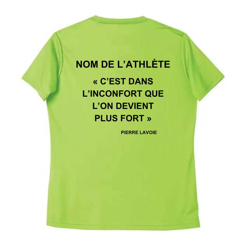 CNSF - Chandail technique à manches courtes - Féminin - Lime