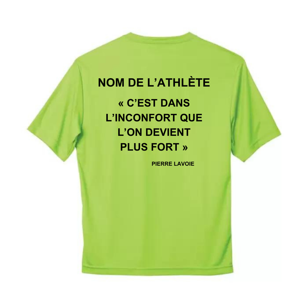 CNSF - Chandail technique à manches courtes - Masculin - Lime
