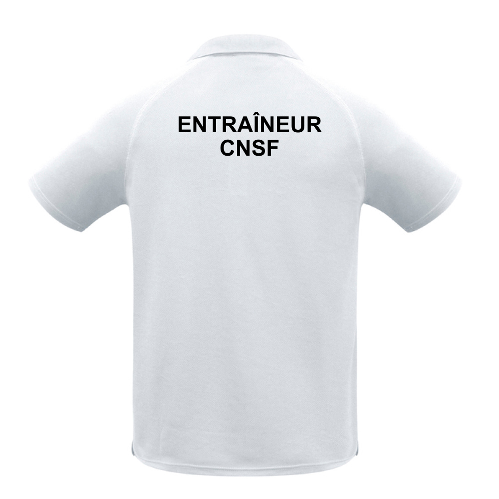 CNSF - Polo - Masculin - Entraîneur - Blanc