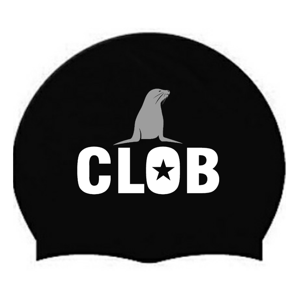 Otaries - Custom Silicone Swim Caps - Black