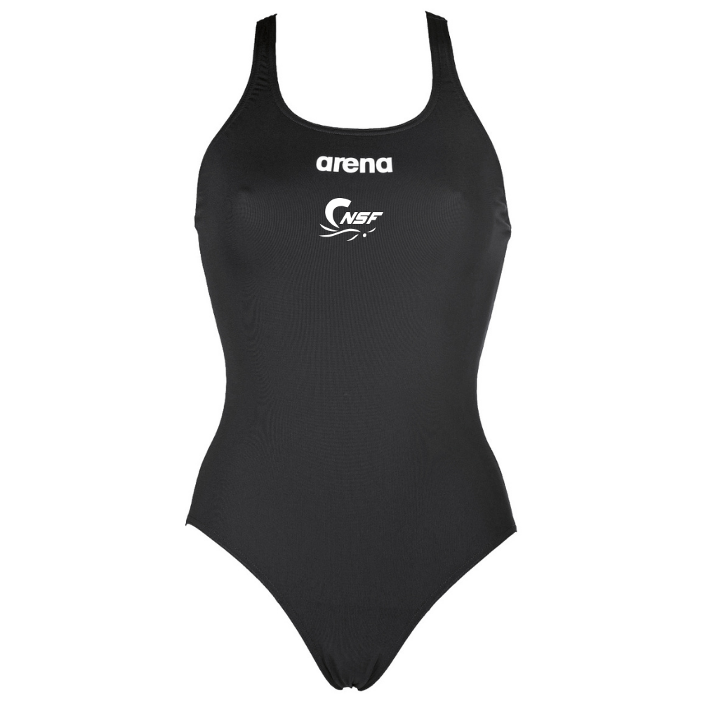 CNSF - Arena Swim Pro - Maillot d'entraînement pour femmes - Noir