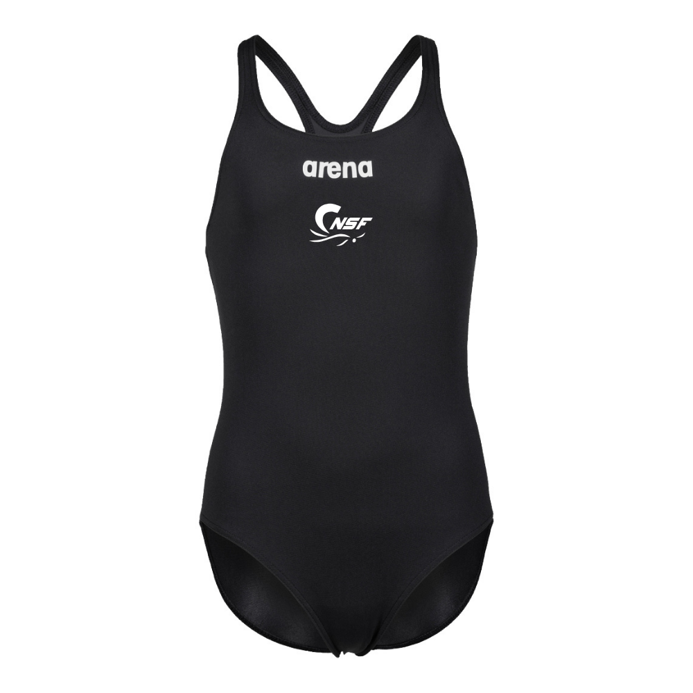 CNSF - Arena Swim Pro - Maillot d'entraînement pour filles - Noir