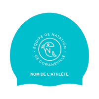 Cowansville - Casques de bain en silicone personnalisés - Turquoise