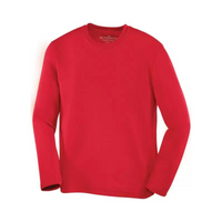 Chandail T-Shirt Performance – Manches longues – Juvénile - Rouge