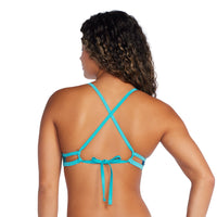 Speedo TIEBACK KeyHole Top Endurance - Women's TOP  swimwear - NEON DEPTHS / TRUE COBALT