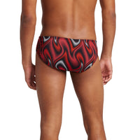 Speedo Brief PURPOSE Endurance+ - Printed Men's Training Swimwear - TEAM RED