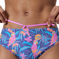Speedo ONE BRIEF PRINTED - Brief Endurance - Maillot de bain pour hommes imprimé - PARROT PARTY HAPUNA BLUE