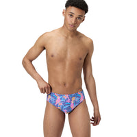 Speedo ONE BRIEF PRINTED - Brief Endurance - Maillot de bain pour hommes imprimé - PARROT PARTY HAPUNA BLUE