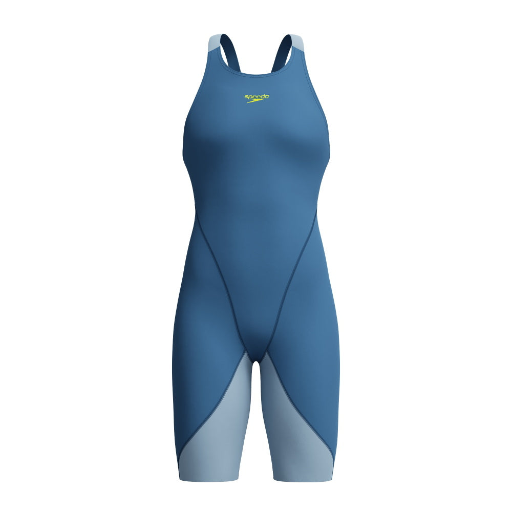 SPEEDO LZR PRO 2.0 Open Back Kneeskin - SKIN - Maillot Performance pour femme – NIGHT / ACADIA BLUE