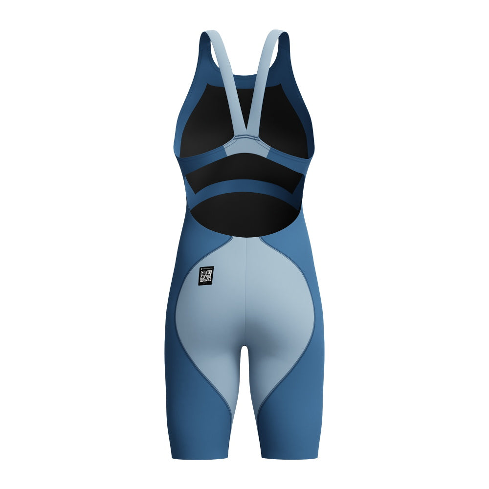 SPEEDO LZR PRO 2.0 Open Back Kneeskin - SKIN - Maillot Performance pour femme – NIGHT / ACADIA BLUE