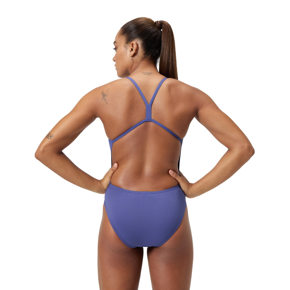 Speedo V-BACK Endurance - Solid - Maillot d’entraînement pour femmes - HAPUNA BLUE