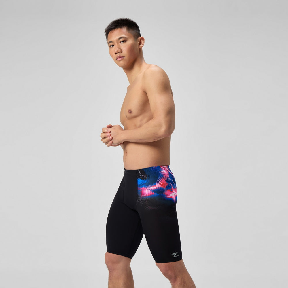 Speedo Jammer - PLACEMENT PRINTED ENDURANCE+ - Maillot pour hommes - ELECTRO STATIC / BLACK