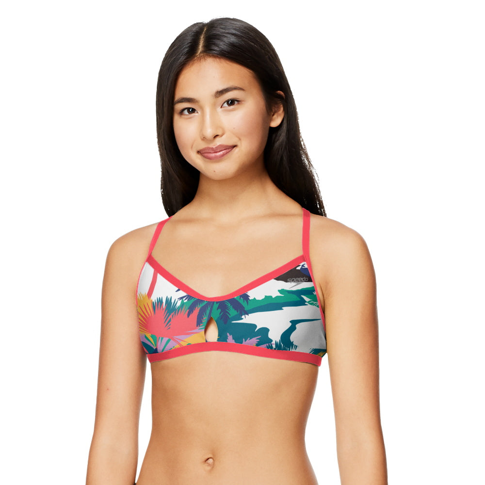 Speedo TIEBACK KeyHole Top Endurance - Women's TOP  swimwear - LOST LAVENDER
