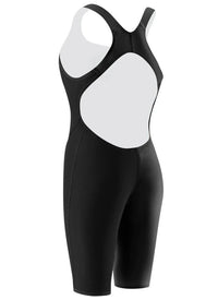 SPEEDO Women's LZR Racer Pro Recordbreaker Open Back Kneeskin - SKIN - Maillot Performance pour femme – Noir