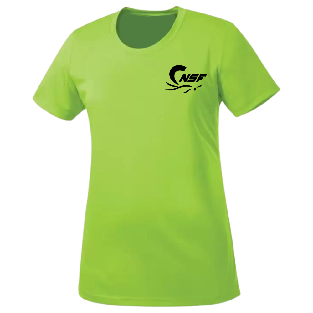 CNSF - Chandail technique à manches courtes - Féminin - Lime