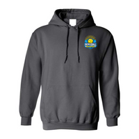Pickleball Boucherville - Chandail molleton à capuchon (Kangourou/Hoodie) - Adulte - Charbon