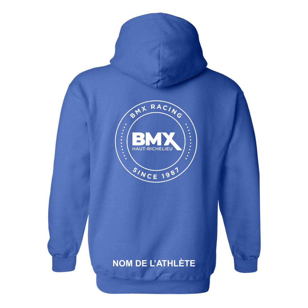BMX Haut-Richelieu - Chandail molleton à capuchon (Kangourou/Hoodie) - Adulte - Royal