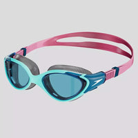 Speedo - BIO FUSE 2.0 - Lunettes de natation pour entraînement - Profil étroit - Lentilles Bleues