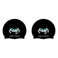CARO - Casques de bain en silicone personnalisés - Noir