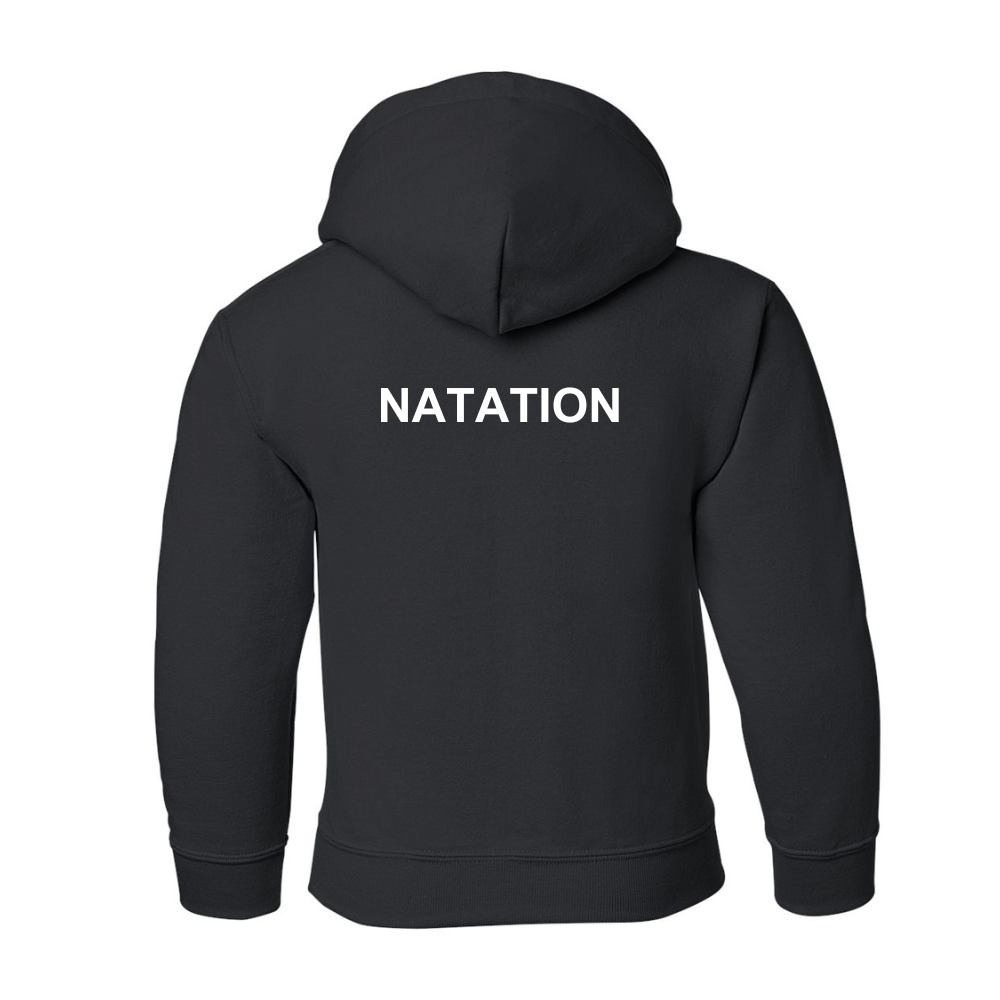 CARO - Chandail molleton à capuchon (Kangourou/Hoodie) - Noir - Juvénile