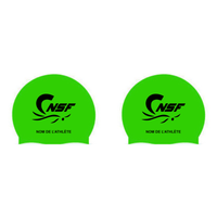 CNSF - Casques de bain en silicone personnalisés - Vert néon