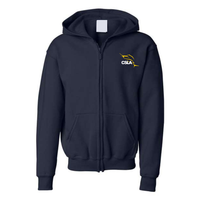 CSLA - Veste molleton à capuchon avec zip - Juvénile - Marine