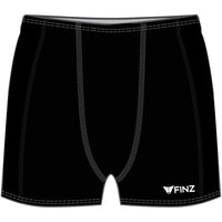 FINZ Square Leg Splice Panel - Short Boy's Swimwear - Black