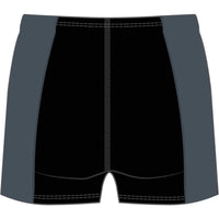 FINZ Square Leg Splice Panel - 2-Tones Men's Swimwear - Black / Charcoal