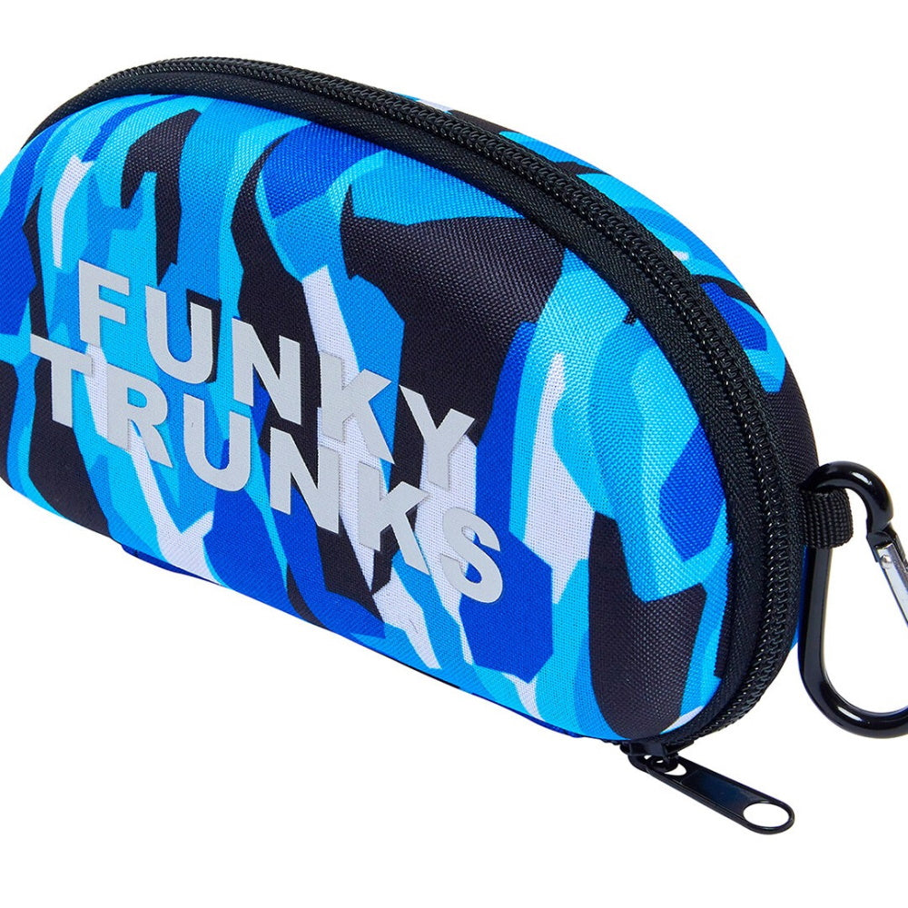 Étui Rigide étanche Pour Lunettes De Natation - Matériau EVA, Trou De Drainage, Mousqueton, Bleu, Protection Optimale