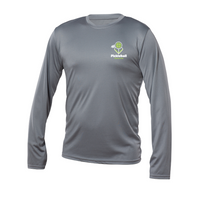 Pickleball Sainte-Julie - Chandail technique, à manches longues - Masculin - Gris foncé - Version LOGO