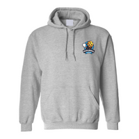 Pickleball Varennes - V. VARENNES - Chandail molleton à capuchon (Kangourou/Hoodie) - Adulte - Gris - Version VARENNES