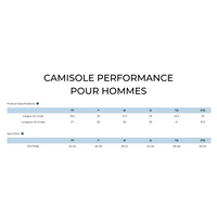 Camisole performance pour hommes - Noir