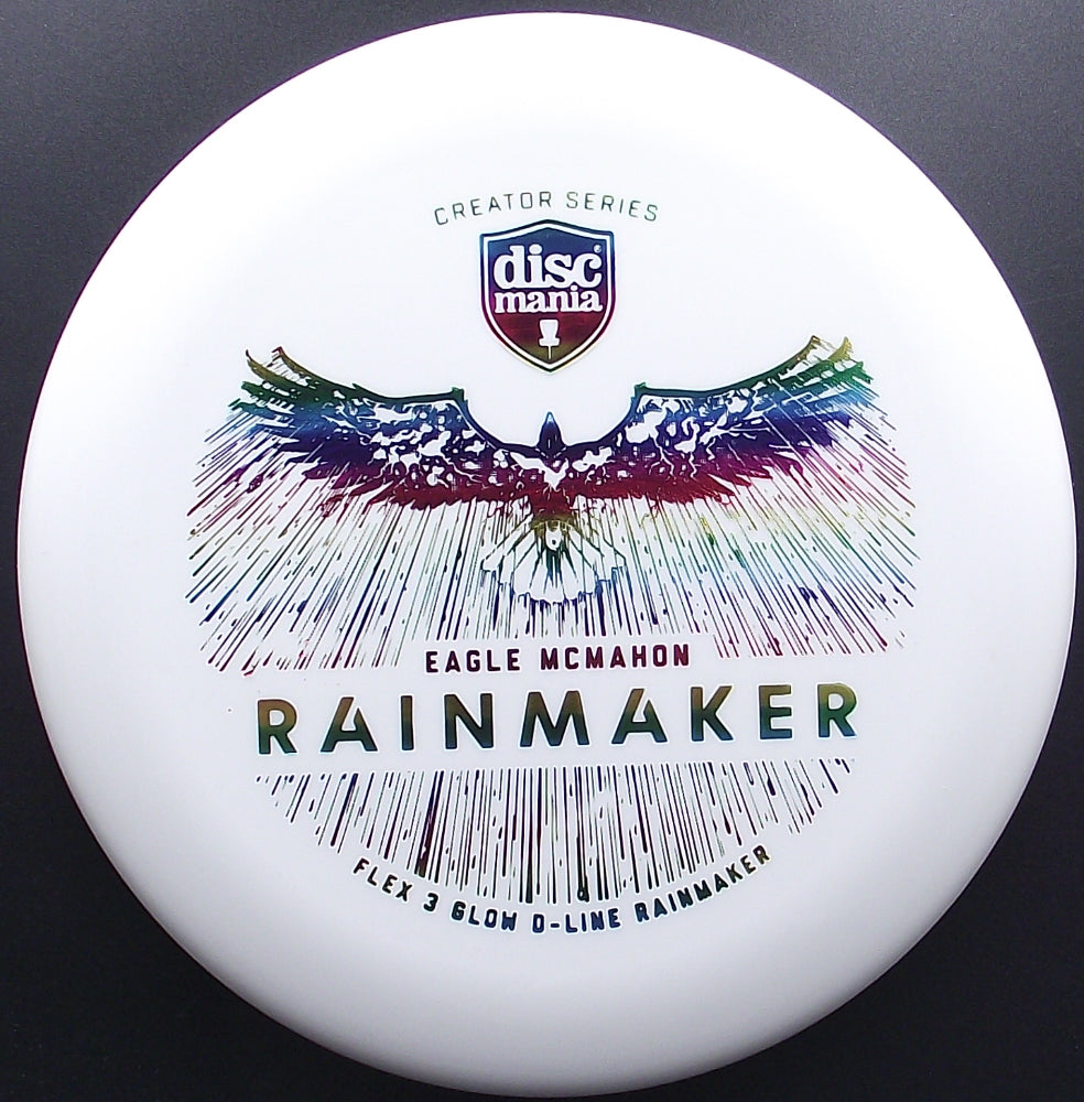 Discmania – RAINMAKER Glow D-Line Flex 3 - Eagle McMahon Creator Series - Putter Discgolf